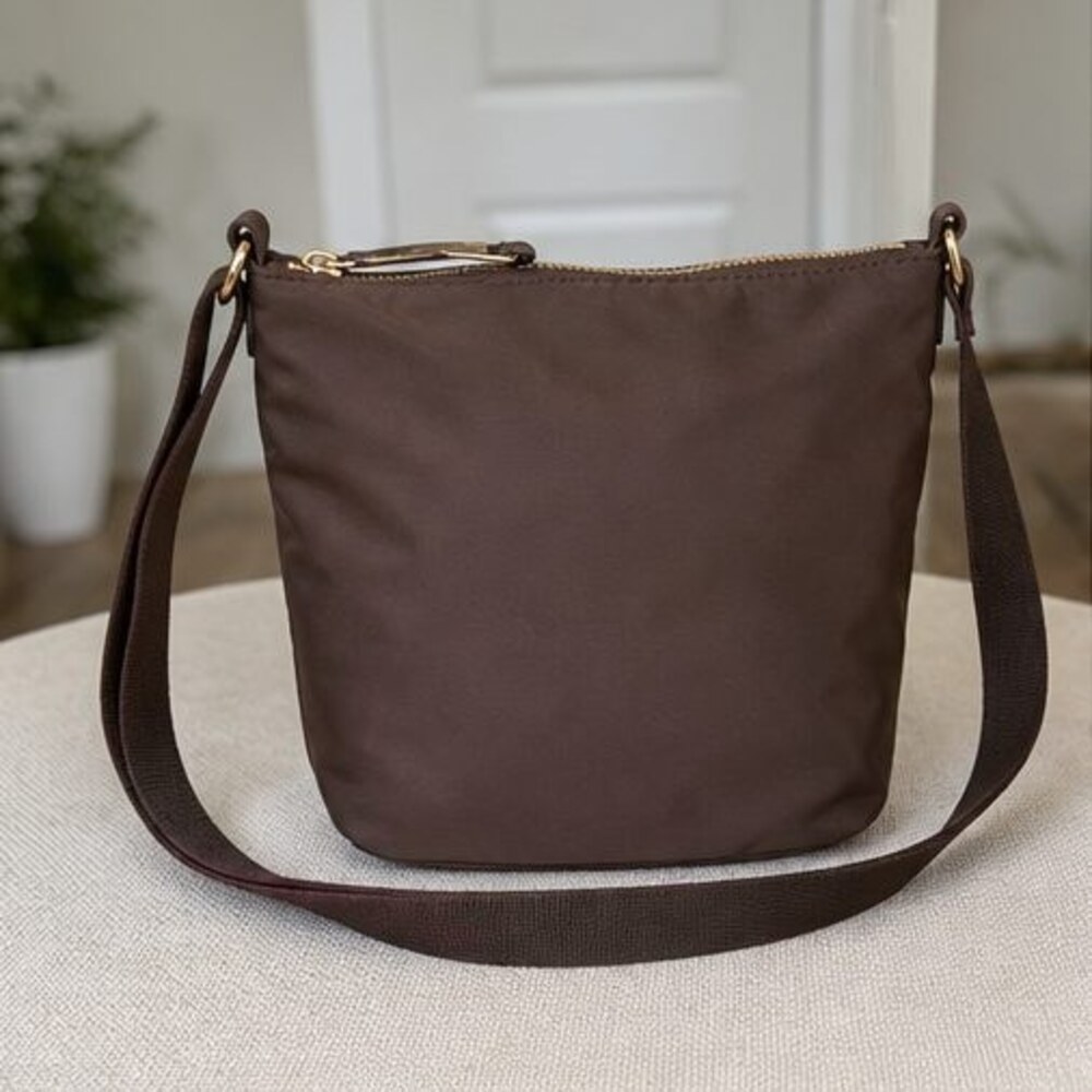 Burgundy Saffiano Crossbody Bag